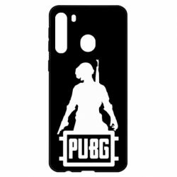 Чехол для Samsung A21 PUBG logo and hero - PrintSalon