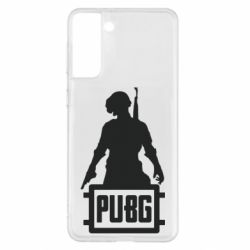Чехол для Samsung S21+ PUBG logo and hero - PrintSalon