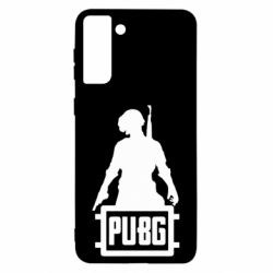 Чехол для Samsung S21 Ultra PUBG logo and hero - PrintSalon
