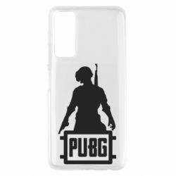 Чехол для Huawei P Smart 2021 PUBG logo and hero - PrintSalon