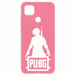 Чехол для Xiaomi Redmi 9c PUBG logo and hero - PrintSalon