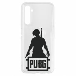 Чехол для Realme 6 PUBG logo and hero - PrintSalon