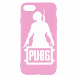 Чехол для iPhone SE 2022 PUBG logo and hero - PrintSalon