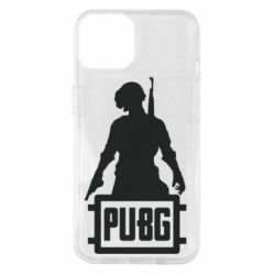 Чехол для iPhone 14 PUBG logo and hero - PrintSalon