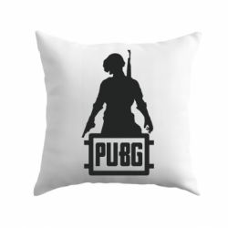 Подушка PUBG logo and hero