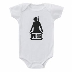 Детский бодик PUBG logo and hero - PrintSalon