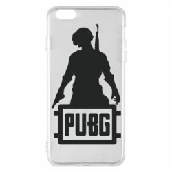 Чехол для iPhone 6 Plus/6S Plus PUBG logo and hero - PrintSalon