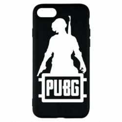 Чехол для iPhone 7 PUBG logo and hero