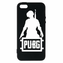 Чехол для iPhone5/5S/SE PUBG logo and hero - PrintSalon