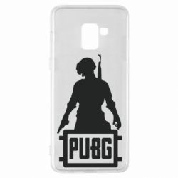 Чехол для Samsung A8+ 2018 PUBG logo and hero - PrintSalon