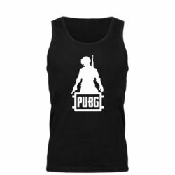 Мужская майка PUBG logo and hero - PrintSalon