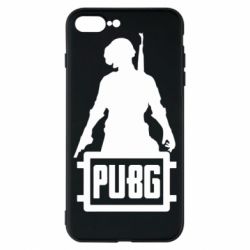 Чехол для iPhone 8 Plus PUBG logo and hero - PrintSalon