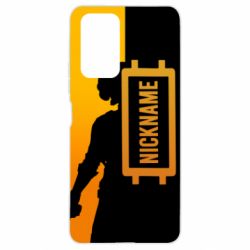 Чехол для Xiaomi Redmi Note 10 Pro PUBG Nickname