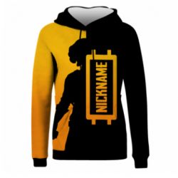 Жіноче 3D худі PUBG Nickname - PrintSalon