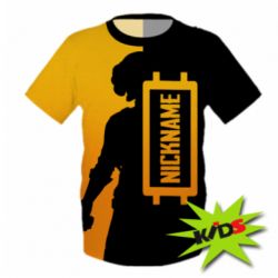 Дитяча 3D футболка PUBG Nickname - PrintSalon
