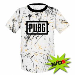 Дитяча 3D футболка PUBG scratch background - PrintSalon