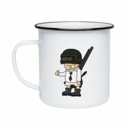 Кружка эмалированная PUBG winner chicken dinner