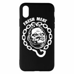 Чехол для iPhone X/Xs Pudge Fresh Meat