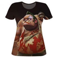 Женская футболка 3D Pudge-PrintSalon Женская футболка 3D Pudge