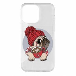 Чехол для iPhone 14 Pro Max Pug And Coffee - PrintSalon