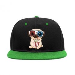 Снепбек Pug at the cinema - PrintSalon