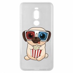 Чехол для Meizu Note 8 Pug at the cinema - PrintSalon