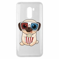 Чехол для Xiaomi Pocophone F1 Pug at the cinema - PrintSalon