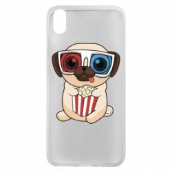 Чехол для Xiaomi Redmi 7A Pug at the cinema - PrintSalon