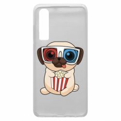 Чехол для Huawei P30 Pug at the cinema - PrintSalon