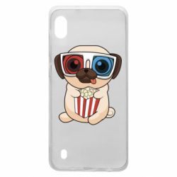 Чехол для Samsung A10 Pug at the cinema - PrintSalon