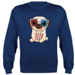 Світшот Pug at the cinema