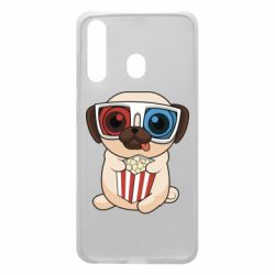 Чехол для Samsung A60 Pug at the cinema - PrintSalon