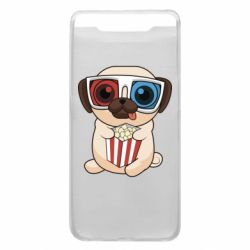 Чехол для Samsung A80 Pug at the cinema - PrintSalon
