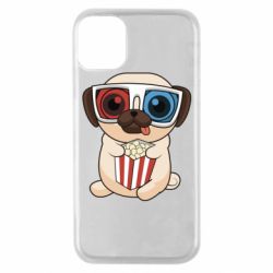 Чехол для iPhone 11 Pro Pug at the cinema - PrintSalon