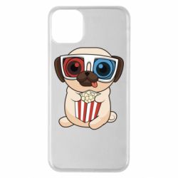 Чехол для iPhone 11 Pro Max Pug at the cinema - PrintSalon