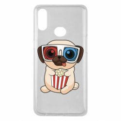 Чехол для Samsung A10s Pug at the cinema - PrintSalon