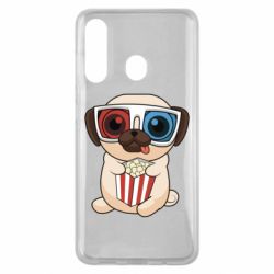 Чехол для Samsung M40 Pug at the cinema - PrintSalon