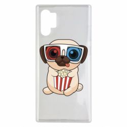 Чехол для Samsung Note 10 Plus Pug at the cinema - PrintSalon