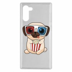 Чехол для Samsung Note 10 Pug at the cinema - PrintSalon