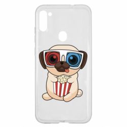 Чехол для Samsung A11/M11 Pug at the cinema - PrintSalon