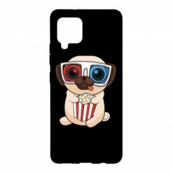 Чехол для Samsung A42 5G Pug at the cinema - PrintSalon