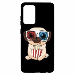 Чехол для Samsung A52 5G Pug at the cinema - PrintSalon