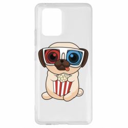 Чехол для Samsung S10 Lite Pug at the cinema - PrintSalon