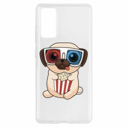 Чехол для Samsung S20 FE Pug at the cinema
