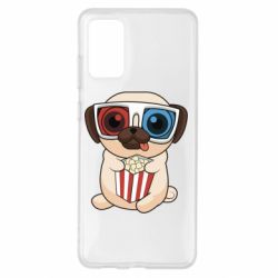 Чехол для Samsung S20+ Pug at the cinema - PrintSalon