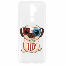 Чехол для Oppo A5/A9 2020 Pug at the cinema - PrintSalon