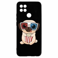 Чехол для Oppo A15s/A15 Pug at the cinema - PrintSalon