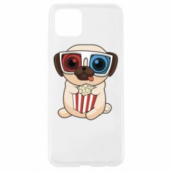 Чехол для Oppo A92s Pug at the cinema - PrintSalon