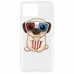 Чехол для Oppo Reno 4 Lite Pug at the cinema - PrintSalon