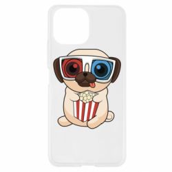 Чехол для Xiaomi Mi11 Lite Pug at the cinema - PrintSalon